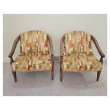 2 Vintage Mid Century Modern Arm Chairs