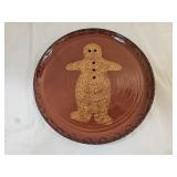 9.5" Tennessee Clayworks Redware Pottery Plate
