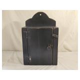 Vintage Rustic Painted Wall Hanging Cabinet