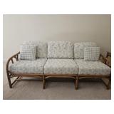 Vintage Ficks Reed Mid Century Modern Bamboo Sofa