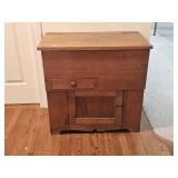 Antique Primitive Early American Lift Top Dry Sink