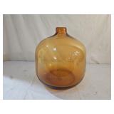 Large Amber Glass Vase