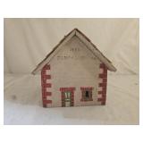 Handmade Tramp Folk Art Wooden School House