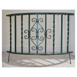 Antique Wrought Iron Painted Architectural Railing