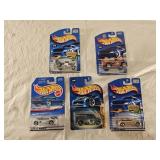 5 NIB Hot Wheels Diecast Cars
