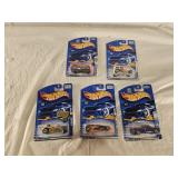 5 NIB Hot Wheels Diecast Cars