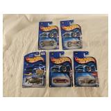 5 NIB Hot Wheels Diecast Cars