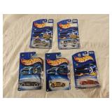 5 NIB Hot Wheels Diecast Cars