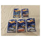 5 NIB Hot Wheels Diecast Cars