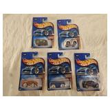 5 NIB Hot Wheels Diecast Cars