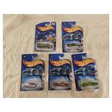 5 NIB Hot Wheels Diecast Cars
