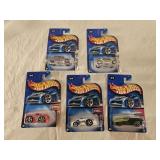 5 NIB Hot Wheels Diecast Cars