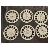 6 Rare Assorted Discovery View-Master Test Reels