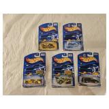 5 NIB Hot Wheels Diecast Cars