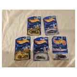 5 NIB Hot Wheels Diecast Cars