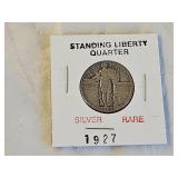 1927 Silver Standing Liberty Quarter