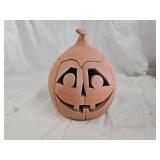 Handcrafted Terra Cotta Clay Jack-O-Lantern