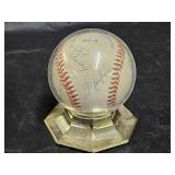 Hockey Player Autographed Baseball