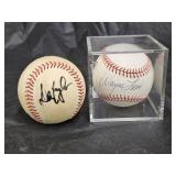 2 Autographed Baseballs