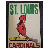 1970s Fleer St. Louis Cardinals Big Sign Placard