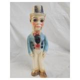 Vintage HP Chalkware Charlie McCarthy Souvenir