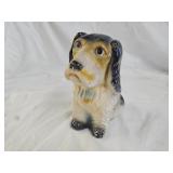 Vintage Hand Painted Chalkware Dog Souvenir