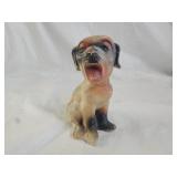 Vintage Hand Painted Chalkware Dog Souvenir
