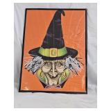 Vintage Beistle Halloween Witch Head Decoration