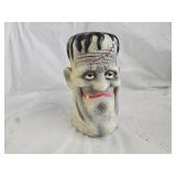 Vintage 1999 Lighted Blow Mold Frankenstein Head