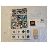 Silver Dollar, Gold Stamp, Foreign Coins, Cards