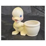 Vintage Diamond Pottery Mr. Squawky Duck Planter