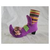 Annalee Peek A Boo Witches Shoe Halloween Doll