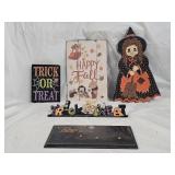 Wood Fall and Halloween Decorations