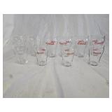 10 Vintage Coca-Cola Soda Fountain Glasses
