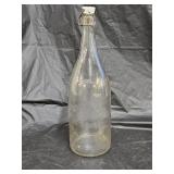 Antique Crystal Water Co 1/2 Gallon Glass Bottle