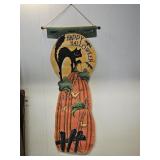 Happy Halloween Hand Painted Canvas Wall Banner