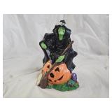 Ceramic Hand Painted Halloween Light Up Witch
