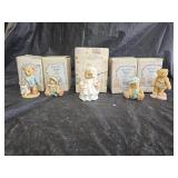 5 Cherished Teddies Figurines with Original Boxes