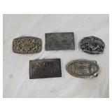 Colt, Miller, Budweiser, Hunting & Brass Buckles
