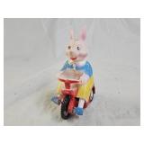 Vintage Plastic Easter Rabbit Friction Toy