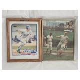 Pete Rose MLB Picture and Kirk Gibson Topps Folder