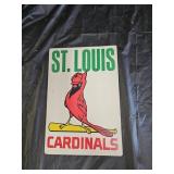 1970s Fleer St Louis Cardinals Big Sign Placard