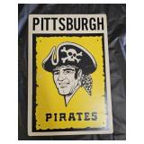 1970s Fleer Pittsburgh Pirates Big Sign Placard