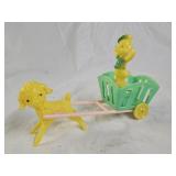 Vintage 1950s Hard Plastic Easter Candy Container