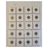 14 Old Jefferson Nickels, 6 BU Jefferson Nickels