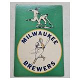1970s Fleer Milwaukee Brewers Big Sign Placard