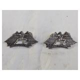 2 Harley Davidson Motorcycle Winged Pins