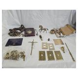 Brass Crucifix, Household & Collectibles
