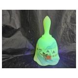 Vintage 1980 Fenton HP Custard Uranium Glass Bell
