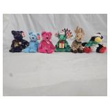 6 Ty Beanie Babies